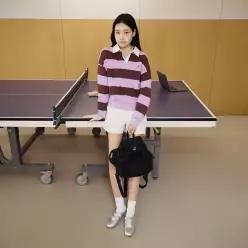 우먼스 럭비 스웨트셔츠 1807 라벤더