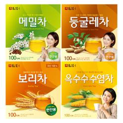 담터 차 4종 (둥굴레차100T+옥수수100T+보리차100T+메밀차100T) 세트