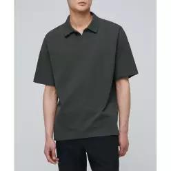 무신사 스탠다드 MUSINSA STANDARD 슬릿 넥 피케 폴로 셔츠 [카키] 1914979 MMJTP6Z04-K