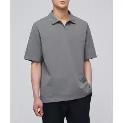 무신사 스탠다드 MUSINSA STANDARD 슬릿 넥 피케 폴로 셔츠 [그레이] 1914983 MMJTP6Z0