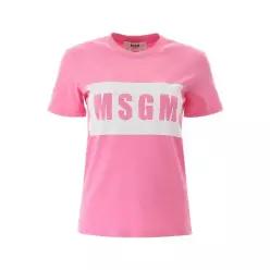 25SS Msgm T 셔츠 in cotone con stampa 로고 Msgm 2000MDM52020000212 TP577173583