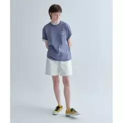 COVERNAT 레귤러 숏 데님 쇼츠 Ivory 4913954 CO2502SO03IV