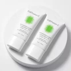 [UV에이징케어/내츄럴커버썬] 셀퓨전씨 어드밴스드 클리어 썬스크린 35ml 더블기획세트