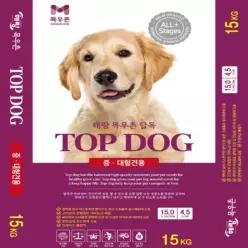 탑독 15kg 중/대형견 사료