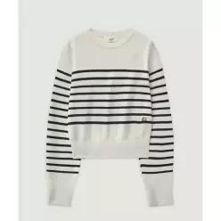 엘무드 우먼 MARINE Wool Cotton Stripe Pullover Knit 7036526 LWSSLNT002OW
