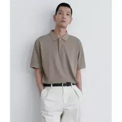 무신사 스탠다드 MUSINSA STANDARD [쿨탠다드] 릴렉스 핏 피케 폴로 셔츠 [더스티