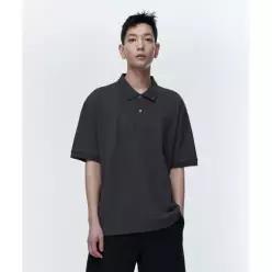 무신사 스탠다드 MUSINSA STANDARD [쿨탠다드] 릴렉스 핏 피케 폴로 셔츠 [다크