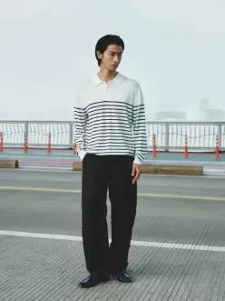 탑텐 TOPTEN 남성 와이드 치노 팬츠 MSG4PP1406