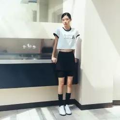 랩 [LAP 미니 치마 레깅스팬츠 AR2WP464_DG