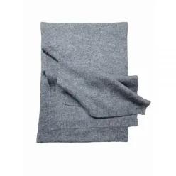 캐시미어 및 울 혼방 니트 그레이 스카프 30.5cm X 177.8cm 남녀공용, 남성 여성용 302239