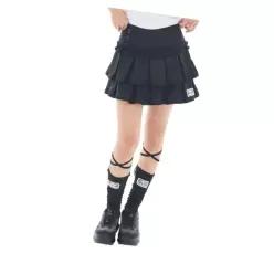 ILLIGO 돌리 플리츠 미니 스커트 블랙 26SMSK01BK 289151