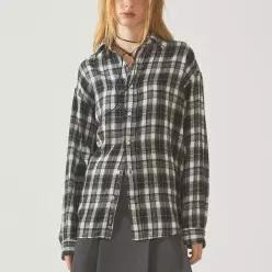 [하프클럽/후아유]Patterned OverFit Shirts (WHYWE4992U-K)