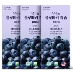 뷰티끄랩 NFC 유기농 블루베리 착즙 100% 주스 스틱 원액 3박스