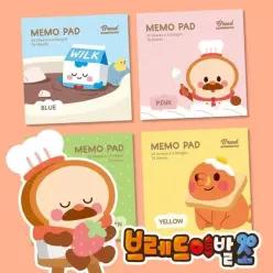 칠삼이일 디자인 브레드이발소 메모패드