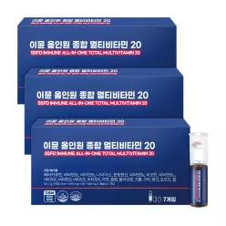 순수식품 이뮨 올인원 종합 멀티비타민 20 3박스(총 21병) 마시는 액상형
