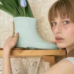 [하프클럽/벤시몽]BSM RAIN BOOTS LOW - PASTEL MINT