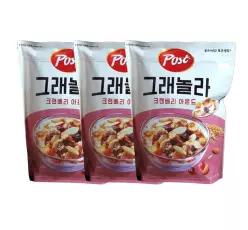 그래놀라 크랜베리 아몬드 570g x 3개 시리얼