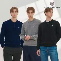 [세르즈블랑코] 24FW 클래식 카라 니트 남성 3종세트