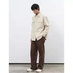 제너럴아이디어 GENERALIDEA MAN 루즈핏 코듀로이 셔츠 [LIGHT BEIGE] / SBE3M03005