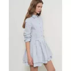 제너럴아이디어 GENERALIDEA 플리츠 셔츠 피스 STRIPE GLOP504 GLOP504ST 382677