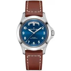 Hamilton 뉴 해밀턴 카키 필드 킹 데이-데이트 40mm 블루 다이얼 남성용 시계 H64475540 713200