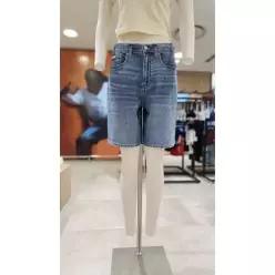 CALVIN KLEIN JEANS 여성 릴렉스핏 미드블루 버뮤다 데님 쇼츠(47G772G-51R) LE122196741