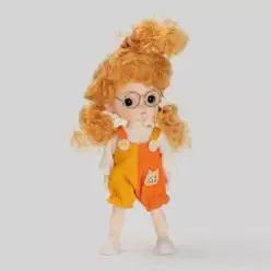 16cm 미니 BJD 인형 귀여운 달콤한 얼굴 3D 큰 눈 13 움직일 수있는 드레스 패션 생일 선물