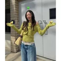 제너럴아이디어 GENERALIDEA 보트넥 가디건 나시 세트 [AVOCADO] / GF1LKC517