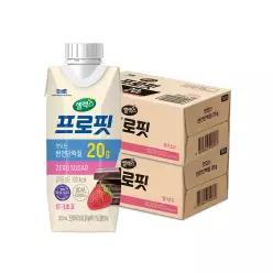 매일유업 프로핏 완전단백질 딸기초코 2박스 (250ml*18팩*2박스)