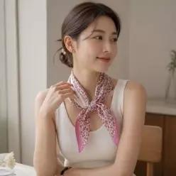 여성 남성 쁘띠 스카프 면 소재 간절기 머플러 봄 가을 겨울 목도...
