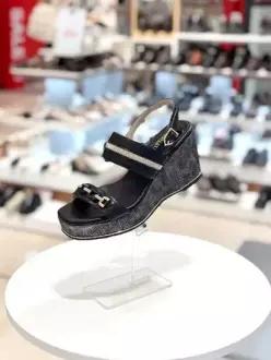 탠디 여성 골드버클 큐빅 고리밴드8cm웨지샌들X24P042A EPT