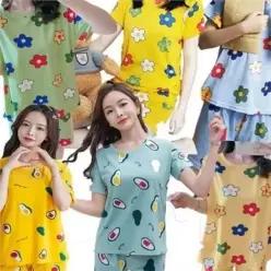 [라일리여성언더웨어] Rly 여성 파자마 라운드넥 신혼부부 잠옷 53295855)