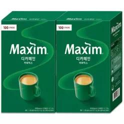 맥심 디카페인 커피믹스 100Tx2개 ord
