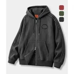 DIMITRI BLACK VLAD 2WAY 피그먼트 트랙 후드 집업_3 COLOR