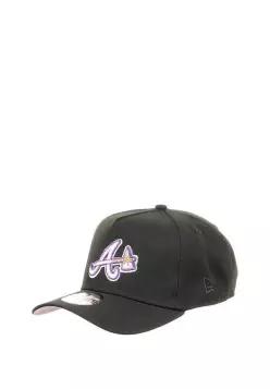 뉴에라 애틀랜타 브레이브스 MLB 30주년 사이드패치 9포티 A-프레임 스냅백 - 캡 검정 7484449