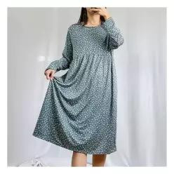 두리핏 잠옷 슬립 홈웨어 편한 원피스 실내복 율리 538674