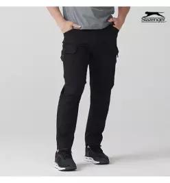 슬레진저 남성 멀티 입체 카고 팬츠 블랙