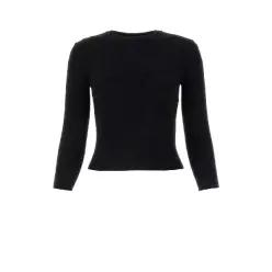 [X45]발렌시아가 793613T5215 1000 여성 스웨터 니트 가디건 Black wool blend sweater