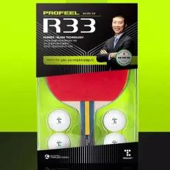 티마운트 탁구라켓 프로필 R33 셰이크핸드 탁구공 세트 탁구 탁구채