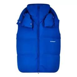Off White 오프 화이트 남성용 바운스 다운 후드 숏 퍼퍼 재킷 7578907
