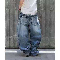 9999아카이브 Technical Curved Denim Jeans