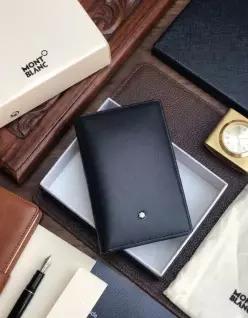 미국 몽블랑 마이스터스틱 4CC 카드 홀더 지갑 검은색 가죽 럭셔리 새 제품 267708352835
