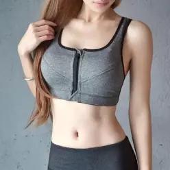[하프클럽/셀러허브_아웃도어]스포츠브라 탑 트레이닝 집업 요가복 FT021