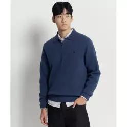 빈폴 멘 베럴비 오픈 칼라넥 니트 블루 5605931 BC5X51C63P
