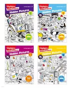 Highlights Hidden Pictures 오리지널 영문판 숨은그림찾기 vol.1 book 1∼book 4 세트 /75주년 특별 기념판
