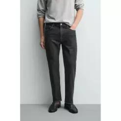 자라 ZARA 레귤러 핏 라이트웨이트 청바지 차콜 9306 400 822