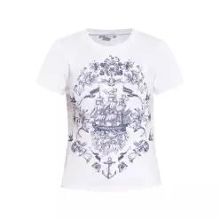 Alexander McQueen 그래픽 프린트 티셔츠 840012QZAPC TP439187144