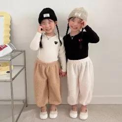 모란 뽀글콩고쟁이 26 가을 유아동 키즈 어린이 바지