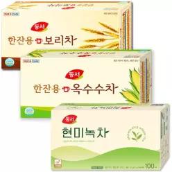 동서 현미녹차 100T+한잔용 옥수수차 100T+한잔용 보리차 100T 총300T : 당일발송~