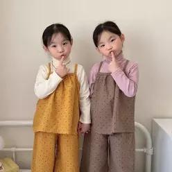 모란 도트퐁당나시 26 가을 유아동 키즈 어린이 티셔츠